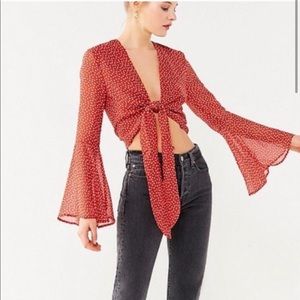 *Must go by 7/2* Urban Outfitters Tie-Front Crop